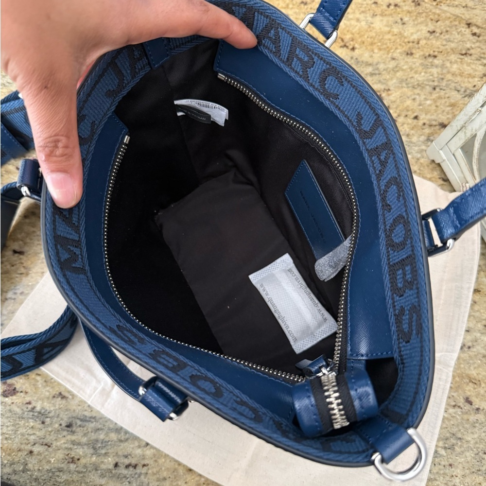 New Marc Jacobs small satchel azure Blue Tote Bag - Picture 5 of 12